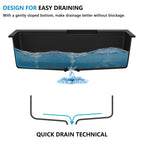 33"x22" Granite Waterfall Kitchen Sink Multifunctional Smart Workstation With Faucet Combo Drop In Topmount Matte Black Granite Composite Quartz Classic Above Counter Single Bowl Sink Basin